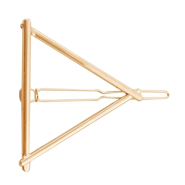 Clip de Pelo Horquilla Triangular Metal Soporte de para Mujer Oro Zulema Pinza de horquilla para mujer