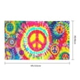 thumbnail image 3 of Tie Dye Peace Flag 3x5 Ft Breeze Rainbow Color Hippie Flag Outdoor Indoor Outside Garden Yard Banner Decorative With Metal Grommets Sign, 3 of 5
