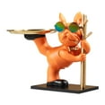 thumbnail image 2 of Esquirla Statue Animal Sculpture Desk Storage Tray Art Crafts Entryway Key Holder Jewelry Earrings Tray for Bedroom Table Desk , Orange, 2 of 7