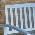 thumbnail image 6 of Lilo Outdoor Acacia Wood Bench, Light Blue, 6 of 10
