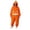 Z48-Orange, variant on YUEHUA Soft Plush Halloween Jumpsuit, Unisex Hooded Loungewear, Thick Full Zip Onesie, Vivid Pumpkin Face Loose Oversized Breathable Night Clothes