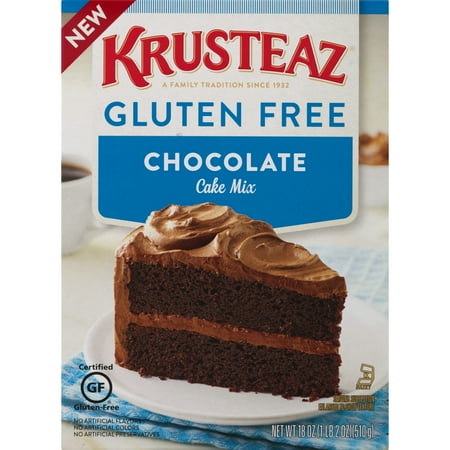 (12 Pack) Krusteaz Gluten Free Chocolate Cake Mix 18 oz. (Best Boxed Chocolate Cake Mix)