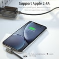 thumbnail image 2 of Inteprter -cargador magnético, Cable Micro USB para, , Android, teléfono móvil, Cable de carga rápida, Cable magnético USB tipo C Teléfono y Comunicación negro 1m Tipo-C, 2 of 6