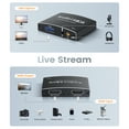 thumbnail image 3 of Capture Card, avedio links Audio Video Capture Card, USB C/A 3.0 Video Capture Card 4K@60Hz HDMI Loop-Out, 1080P 60FPS Game Capture Card for Streaming Works for Nintend0 Switch/PS5/PC/Camera, (Black), 3 of 9