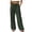 Green #002, variant on Women's Boho Wide Leg Linen Pants Drawstring Waist Casual Loose Vacation Trousers, XL