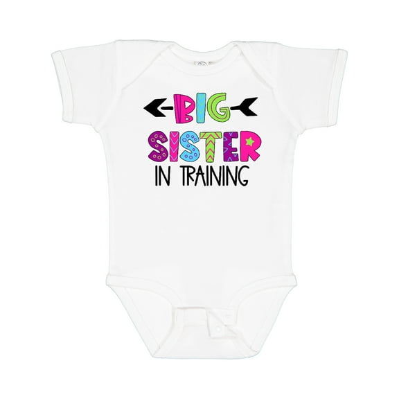Inktastic Big Sister in Training Girls Baby Bodysuit