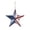 D, variant on 250 Anniversary USA Patriotic Hanging Decoration Metal Star Ornament Red White Blue American Flag Rustic Holiday