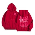 thumbnail image 6 of Cnbwig Hoodies for Teen Girls Trendy Graphic Letter Printed Hooded Pullover Drop Shoulder Loose Sweatshirt for Winter Season Hoodies Fall Coat Red S, 6 of 7