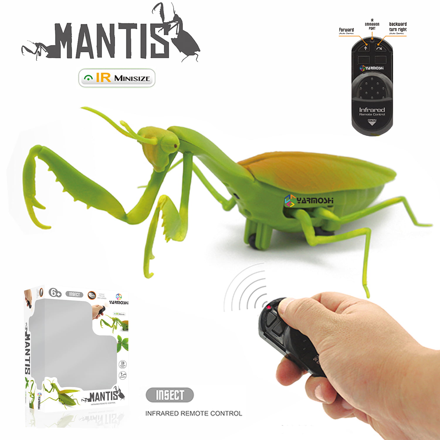 YARMOSHI Praying Mantis Robot Remote Control for Age 5+ and Game for ...