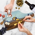 thumbnail image 4 of Desert Cutting Board, Monument Valley View from John Fords Point Merritt Butte Sandstone Image, Decorative Tempered Glass Cutting and Serving Board, Wine Bottle Shape, , by Ambesonne, 4 of 5