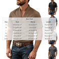 thumbnail image 3 of Kezqiaxn Mens Short Sleeve Shirts Summer Casual V-Neck Business Work Tops with Pockets Mens Shirt Plus Size Fashion, 3 of 5