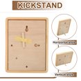 thumbnail image 3 of 6 x 8 Natural Wood Photo Frames, Wood Finish Picture Frame, Light Brown, 3 of 7