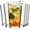 Ribbed Design, variant on PETGLE 16 oz Drinking Glasses, Set of 6 Hammered Glass Cups, Clear Heavy Base Stemmed Highball Water Glasses for Beer, Iced Coffee Cups, Cocktail Glasses, Wine, Iced Tea, Dishwasher Safe