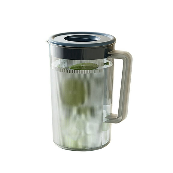 Pitchers,Drink Pitcher,2L Cold Kettle Refrigerator Cold Kettle Fruit Teapot Lemonade Drink Containers For Kitchen Home Party Bar Wedding(Blue 2L)