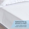 Premium White Cotton Twin Flat Sheets 3 Pack, 66x104 Inches, 200