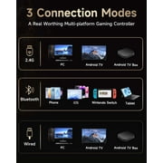 EasySMX Wireless PC Controller, Bluetooth Controller Compatible with PC, Android/IOS, Switch/Steam, Starfield, with Hall Joystick Trigger, RGB Lighting Effect