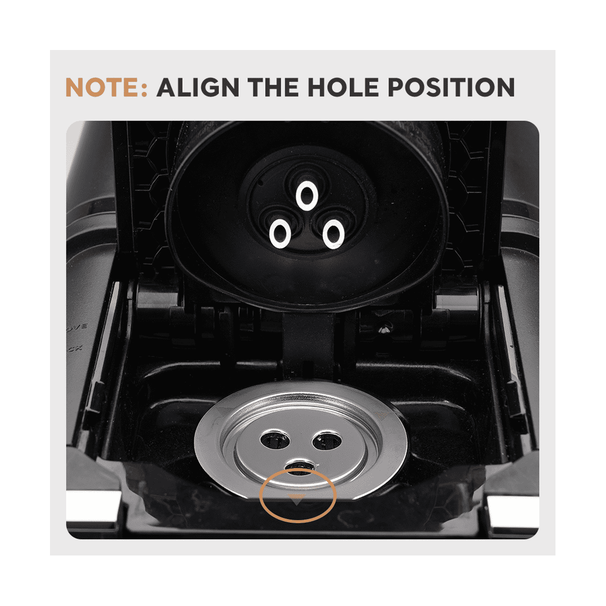 For Ninja CFP201 CFP301 Coffee Machine ThreeHole K Cup Circulation