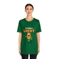 thumbnail image 3 of I'M Feeling Lucky St Patrick's Day Irish Unisex Jersey Short Sleeve Tee, 3 of 8