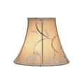 thumbnail image 4 of Aspen Creative 30069-9 Small Bell Shape Chandelier Clip-On Lamp Shade Set (9 Pack), Transitional Design in Light Gold, 6" bottom width (3" x 6" x 5"), 4 of 6