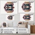 thumbnail image 4 of Designart Double Exposure Of A Hippo With African Landscape Canvas Wall Art, 4 of 5