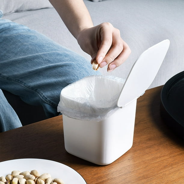 RKSTN trash can Desktop Trash Can Living Room Debris Bucket Car Home Desk Restaurant Storage Barrel Trash Basket