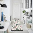 thumbnail image 4 of Yayeee Runner Rug for Bedroom 2'x6' Machine Washable Hallway Non Slip Mat, White Christmas Holly, 4 of 8
