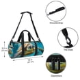 thumbnail image 5 of Turtle Gym Bag, Luggage Bag, Carry on Bag: Versatile Travel Tote, Size 17.7 Inches, with Interior Zipper Pocket & Large Capacity., 5 of 6