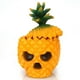 thumbnail image 5 of Caja de almacenamiento de escritorio Fiudx con calavera de piña de resina organizador decoración de mesa, 5 of 7