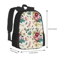 thumbnail image 2 of Balery Bird Butterfly Rose Backpack for Men and Women - Durable 600D Oxford Cloth -Large Capacity, Water-Resistant School, Travel, and Hiking Bag, 2 of 7