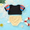 thumbnail image 5 of URMAGIC Girls Princess Two-Piece Tankini Swimsuits Party Bathing Suits Ruffles Beach Surf Swimming Swimwear Bikini Set 1-8 Years, 5 of 10