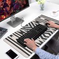 thumbnail image 2 of Long Mouse Pads for Desk,Boho Black and White Diamond Central Ethnic Desk Mats on Top Of Desks, Desk Mouse Pad Extra Large with 3mm Non-Slip Base and Stitched Edge for Gaming,Work,Home 31.5"x15.7", 2 of 5