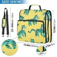 thumbnail image 3 of ALAZA Zipper Binder Cute Cartoon Tiger 3 Ring Trapper Keeper File Folder Organizer Bag, 3 of 8