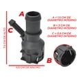 thumbnail image 2 of Conector Manguera Calefacción Bora Golf Jetta Passat Tiguan, 2 of 5