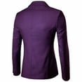 thumbnail image 5 of Hontri Men's Suit Slim Fit , Men's Suit Jacket One Button Slim Fit Sport Coat Business Daily Purple 6Xl, 5 of 9