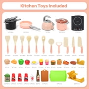 BangStone CUTE STONE Kids Pretend Play Kitchen Accessories Set with Toy Cooktop, Pots & Pans, Play… — $19.99 (33% off)