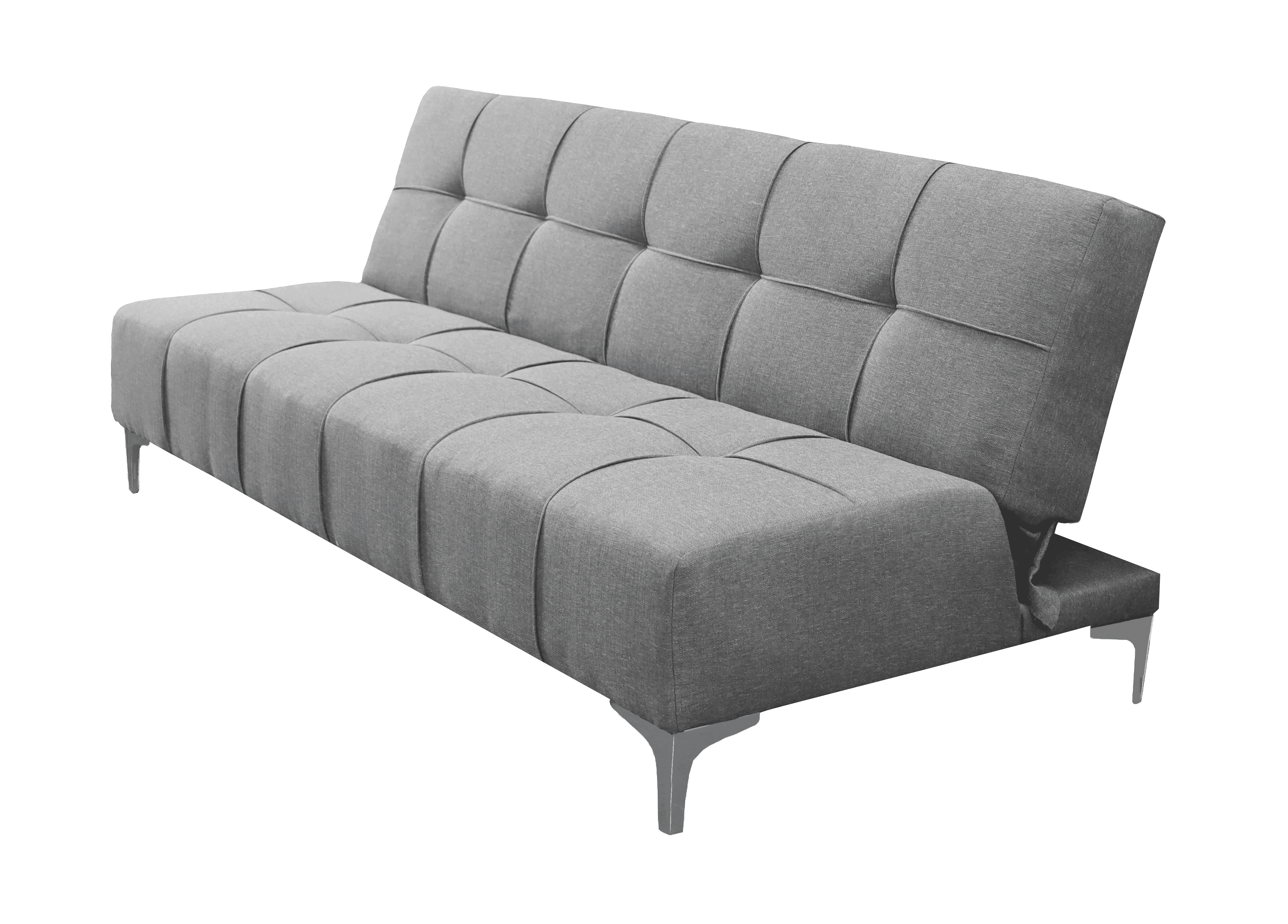 Sofa Cama Reclinable El Bazar Store New York Gris Plata , Futon 3 ...