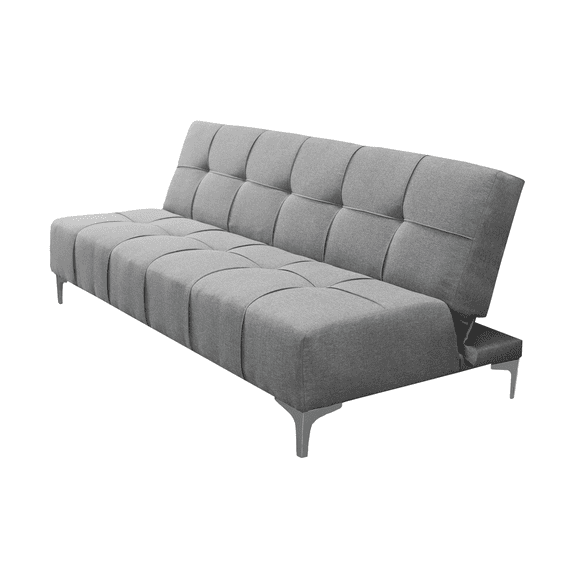 Sofa Cama Reclinable El Bazar Store New York Gris Plata , Futon 3 posiciones, Sala, Love Seat