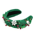 thumbnail image 3 of Christmas Accessories Festive Knotted Headband Cute Women Wide Turban Style Hair Decoration for Holiday Celebration Elegant Hair Clip, 3 of 5