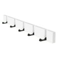 thumbnail image 1 of Perchero de madera plegable para puerta, ahorrador de espacio, para bata, abrigo, bolso y toalla. Blanco 5 ganchos, 1 of 7