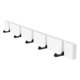 thumbnail image 1 of Ganchos plegables de madera para colgar en la pared, para toallas de baño y hoteles. Blanco 5 ganchos, 1 of 7