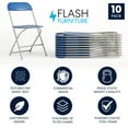 thumbnail image 3 of Flash Furniture Hercules Series Plastic Folding Event Chairs for Adults, Set of 10, Blue, 3 of 20