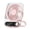Pink, variant on White Portable Fan Usb Rechargeable Multi Gear Wind Levels Wall Mounted Standing 6.83X5.55X1.61In Quiet Operation Energy Saving For Travel Home Office Bedroom