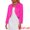 Hot Pink, variant on Women's Faux Fur Cropped Open Front Jacket Bolero Coat XL White