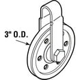 thumbnail image 2 of Prime-Line Products GD 52189 3 in. diameter Case-Hardened Steel. Pulley with Straps and Axle Bolts, (Pack of 2), 2 of 2