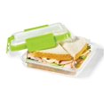 thumbnail image 2 of LocknLock - Set of 2 EasyLunch Plastic Sandwich Containers, 473mL Capacity, Green, 2 of 4