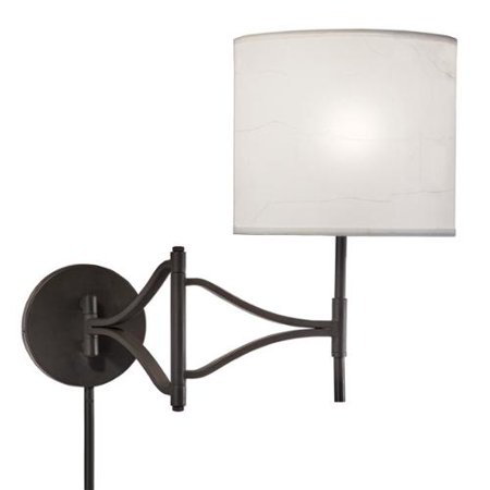 Aztec Lighting Transitional 1-light Bronze Swing Arm Pin-up Plug-in
