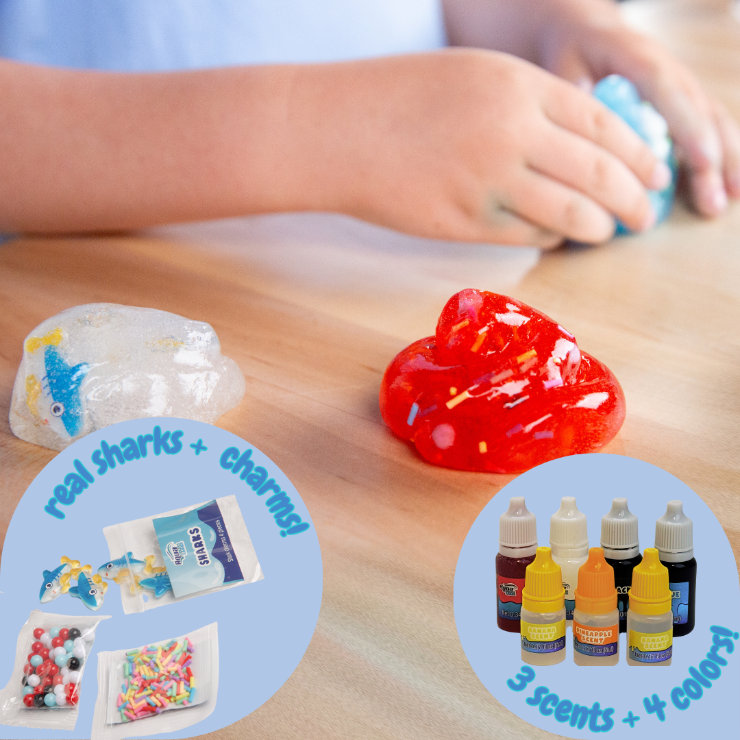 Aqua DIY Slime Kit with Carrying Case, Shark Attack
