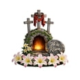 thumbnail image 2 of Tabletop Decor, Exquisite Carved Wooden Cross Ornament, Religious Faith Desktop Standee, Smooth Wood Craft Decor for Home Office Church Living Room Decoration, 2 of 7