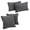 Multi-color, variant on Blazing Needles  Delaney Microsuede Throw Pillow Set (Set of 4)