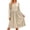 Khaki, variant on Bosfbaoi Dresses for Women Round Neck Long Sleeve Striped High Waist Flowy Midi Dress